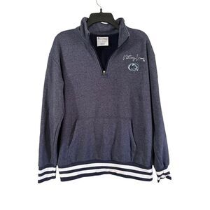 Champion Size Large Nittany Lions Penn State Quarter Zip Pull Over Sweatshirt